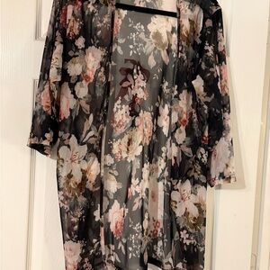 Floral Sheer Kimono